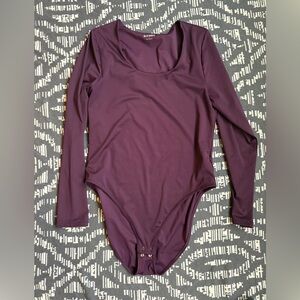 Old Navy Women’s Deep Purple Long Sleeve Bodysuit